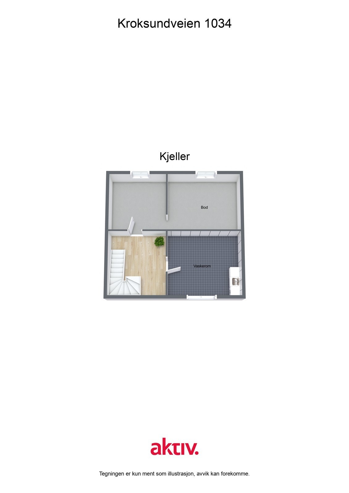 Kroksundveien 1034 - 3D - Kjeller - Letterhead Galleribilde