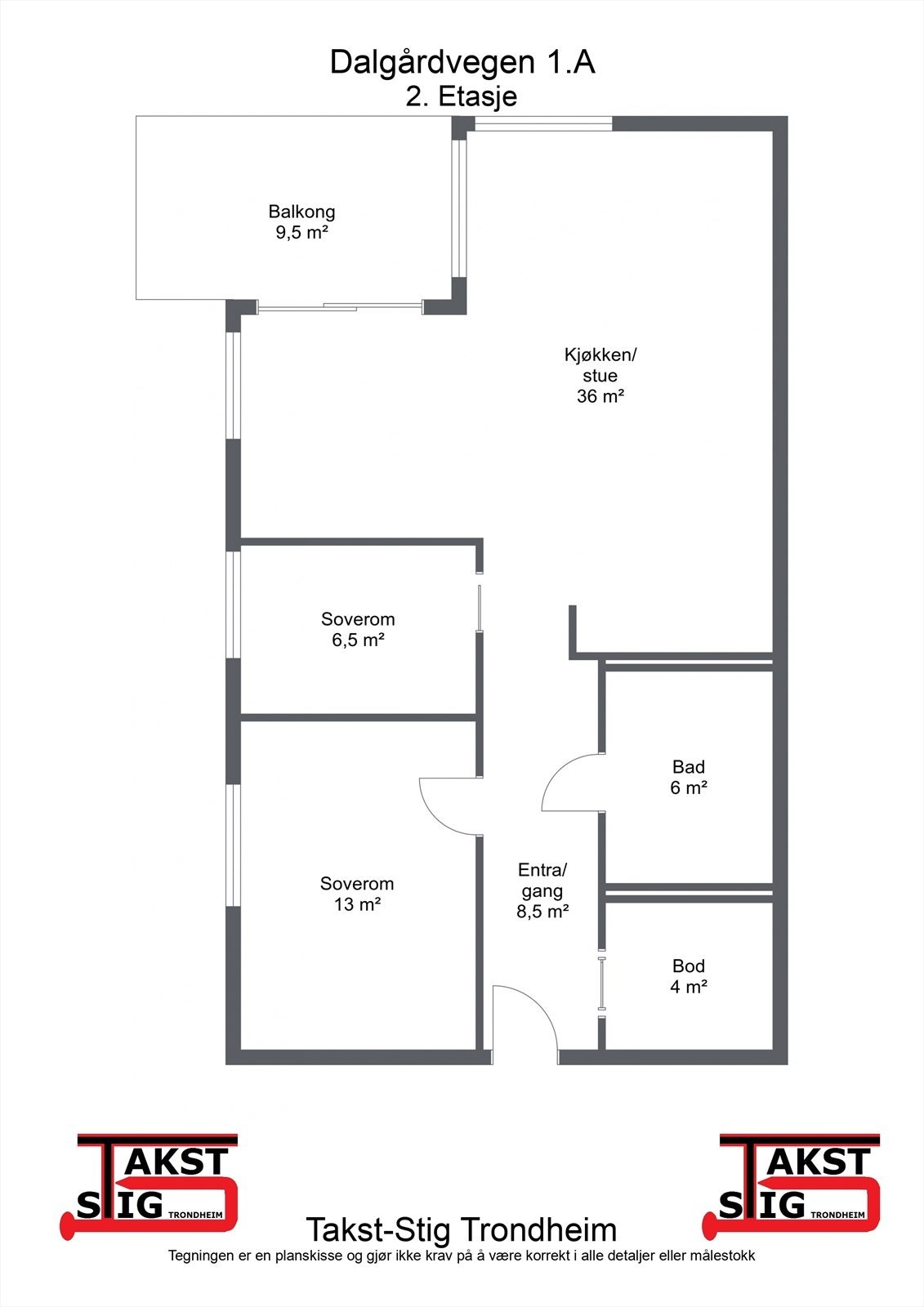 Planskisse 2. etasje Galleribilde
