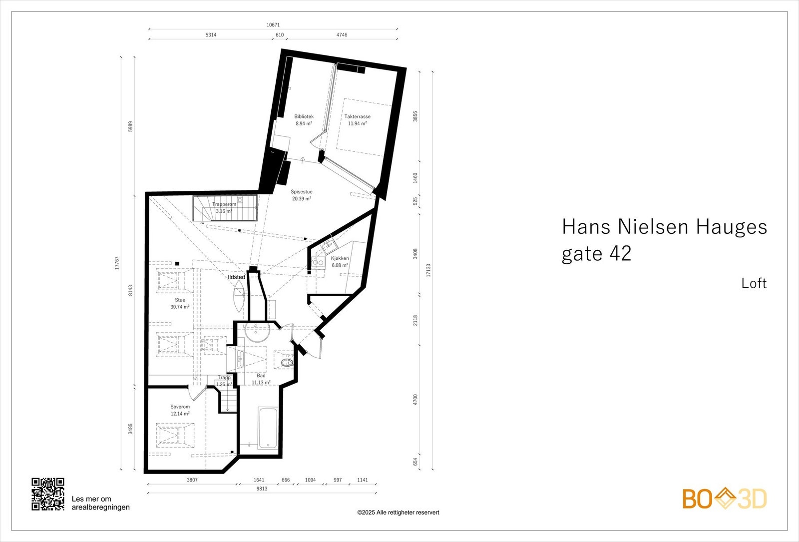 Loftsplan. Galleribilde