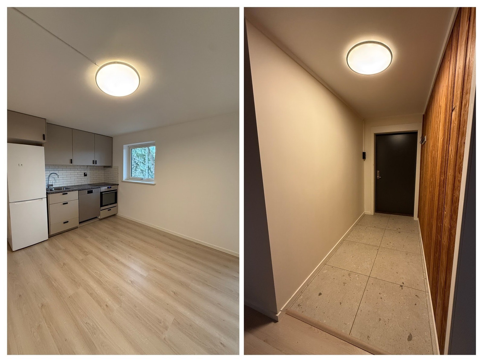 Utleiedelen har egen inngang fra nedsiden av huset. Galleribilde