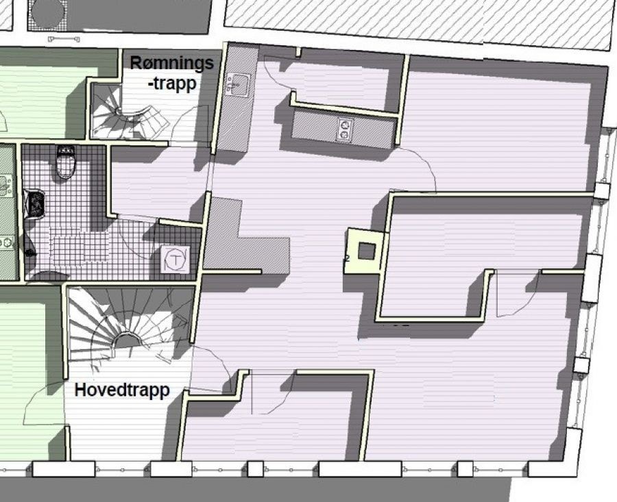 Plantegning Galleribilde