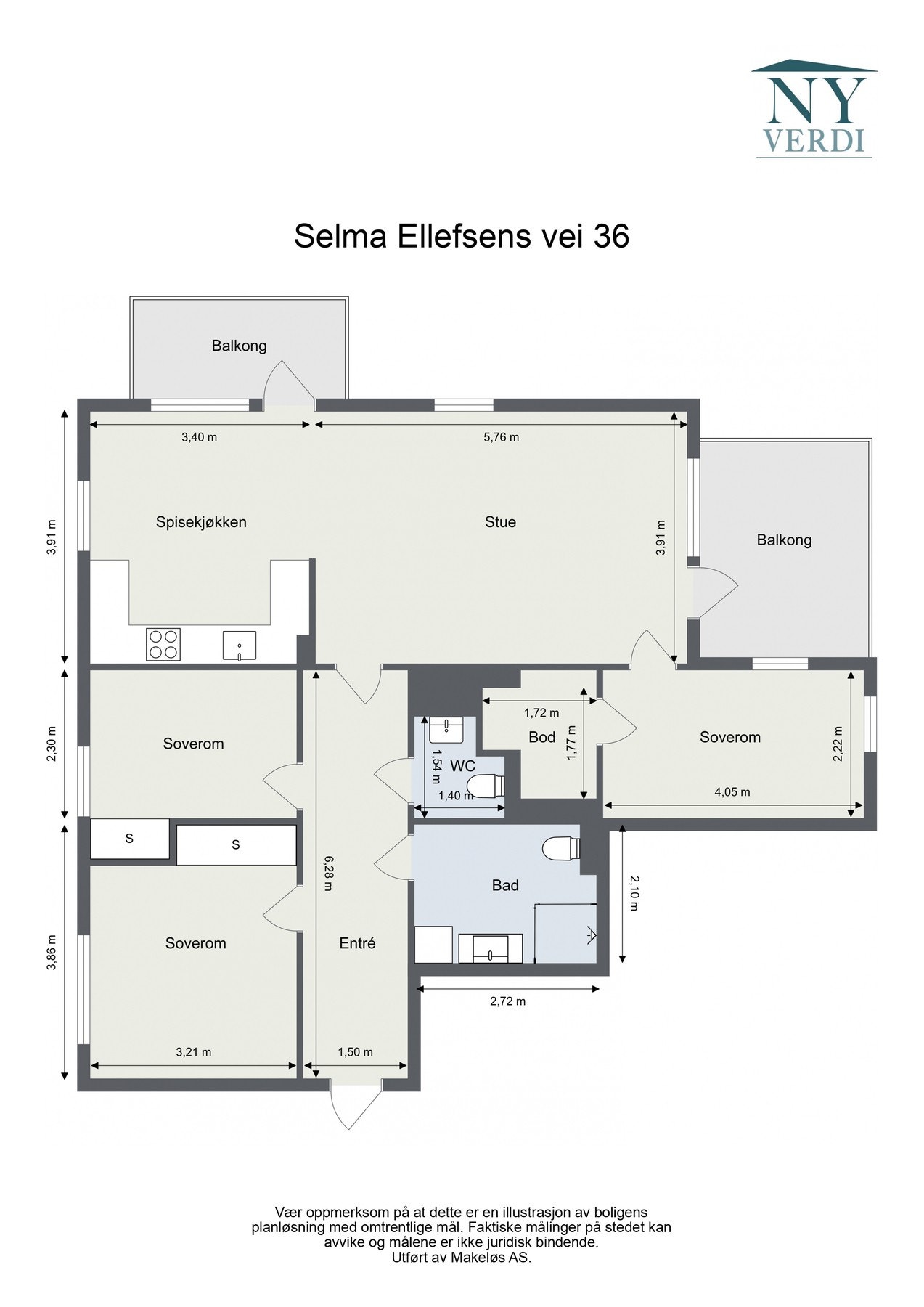 Plantegning 11. etg Galleribilde