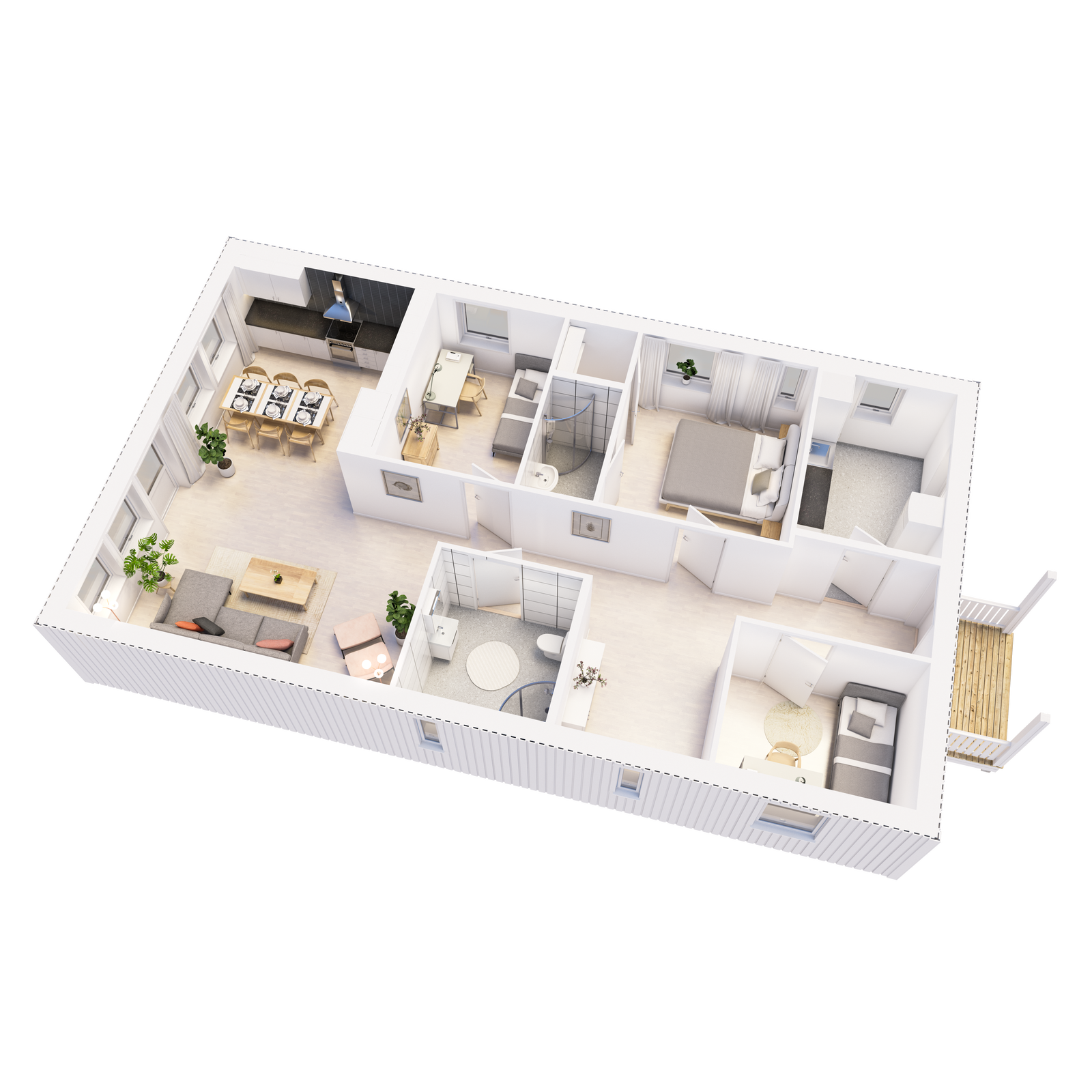 Illustrasjonsbilde fra husmodellen Frida Galleribilde