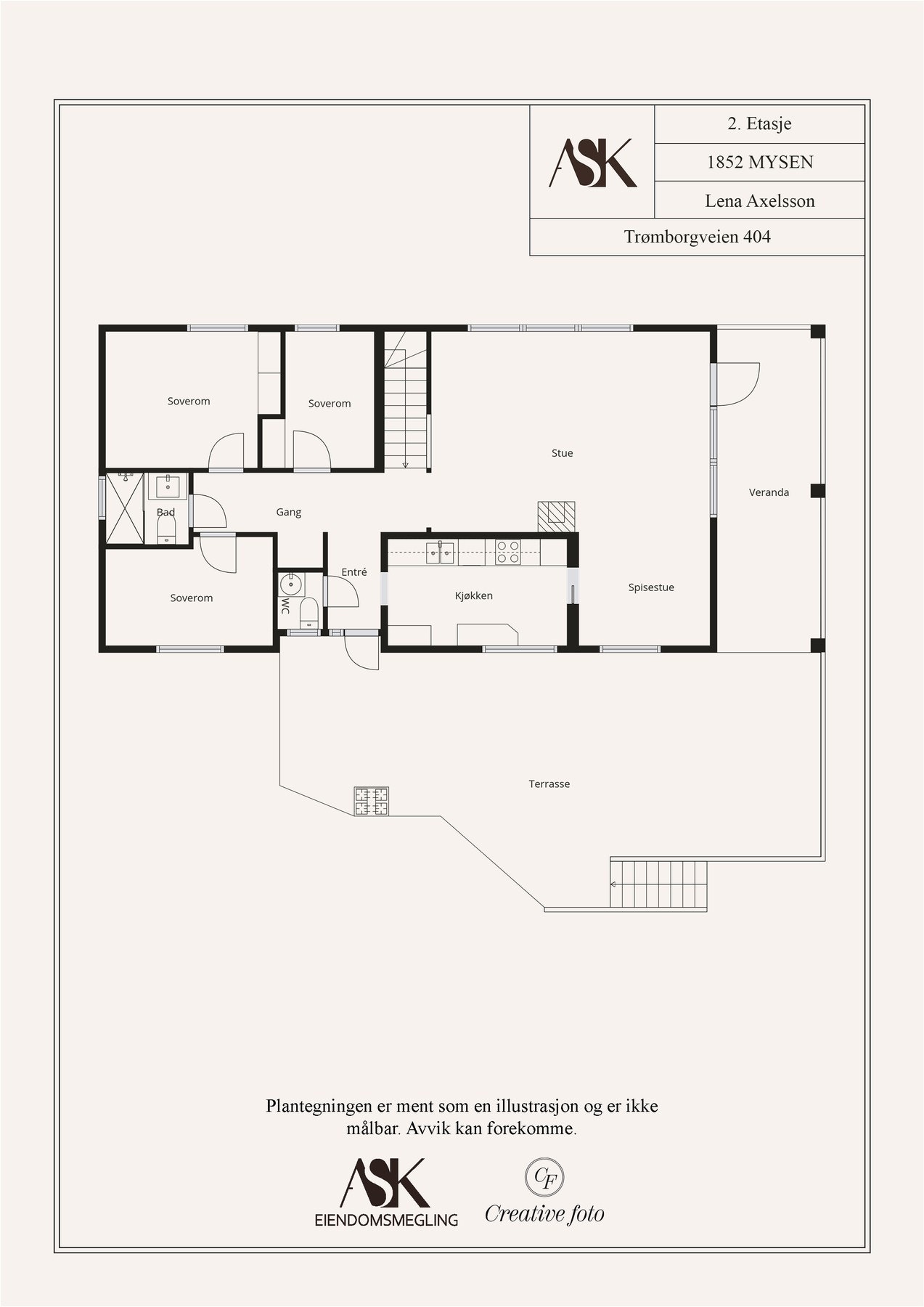 Planillustrasjon av 1.etg. Galleribilde