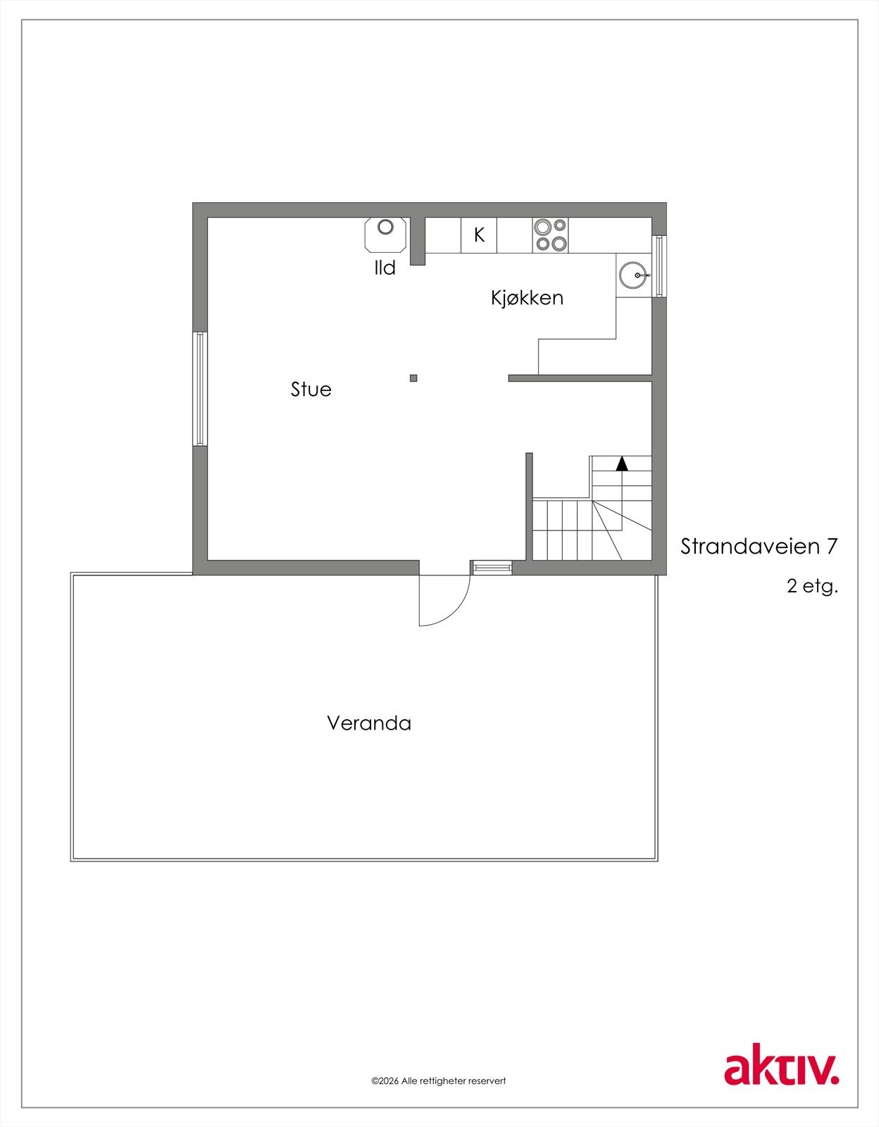 Planskisse 2.etasje. Galleribilde