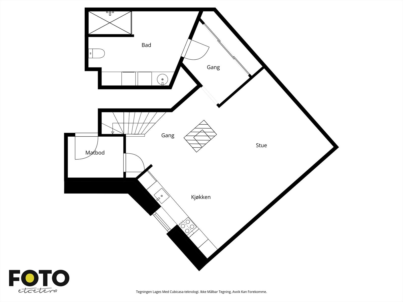 Planskisse kjeller- ikke målbar. Galleribilde