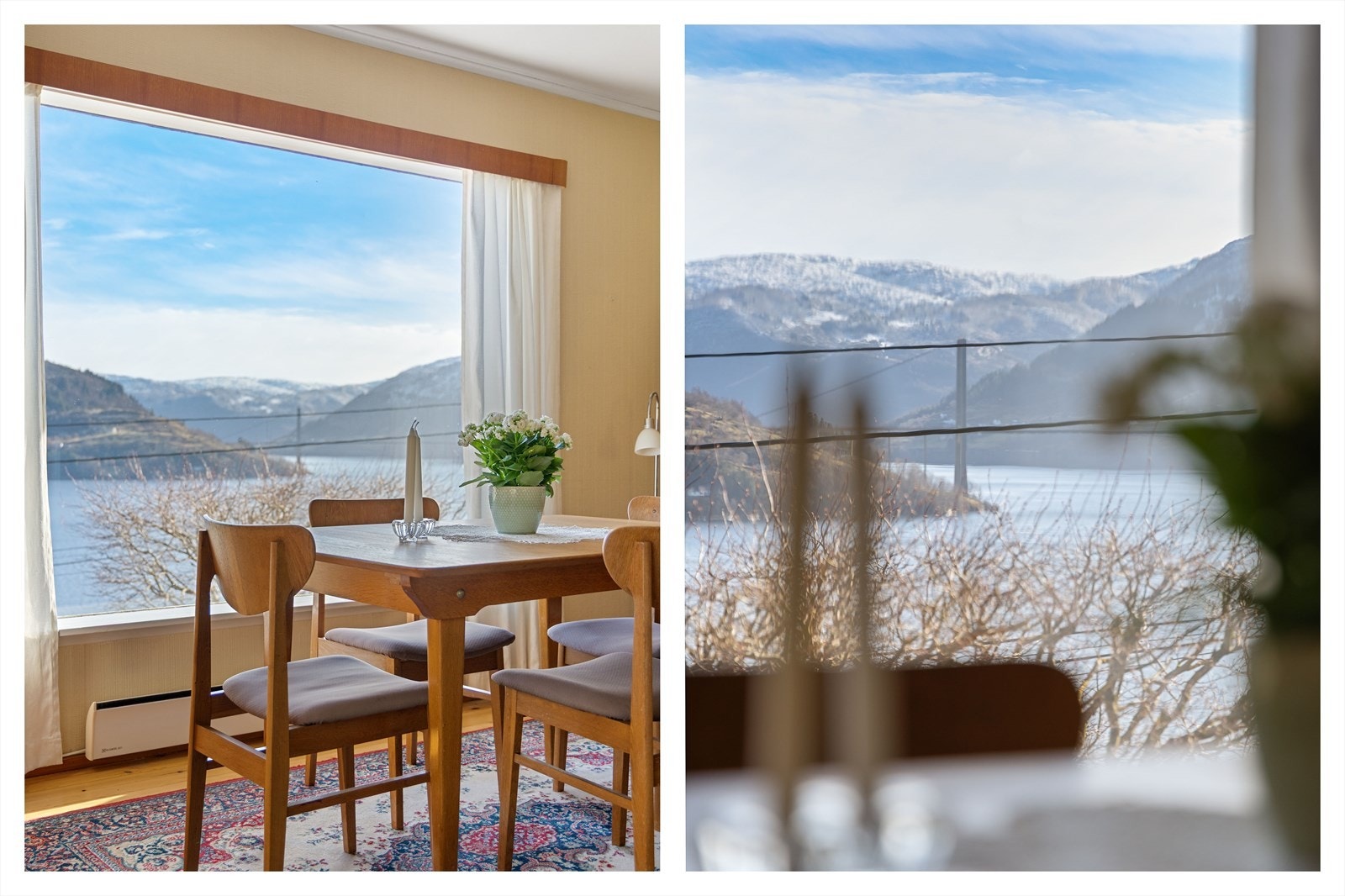 Spiseplass med nydelig utsikt over Sørfjorden. Galleribilde