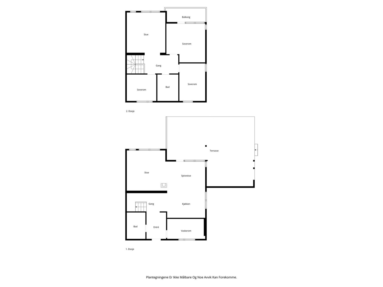 Plantegning - Begge plan Galleribilde