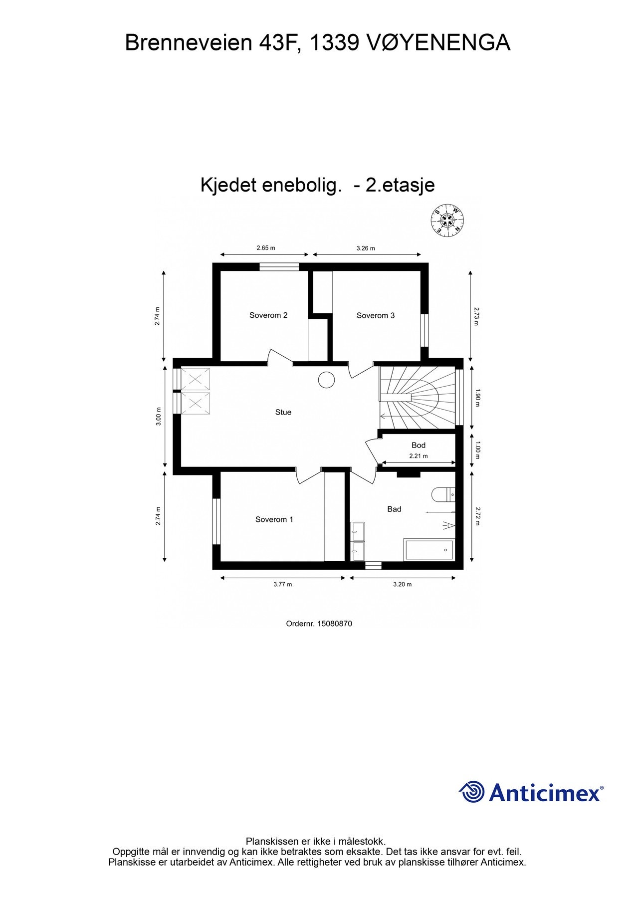 Plantegning 2. etasje Galleribilde