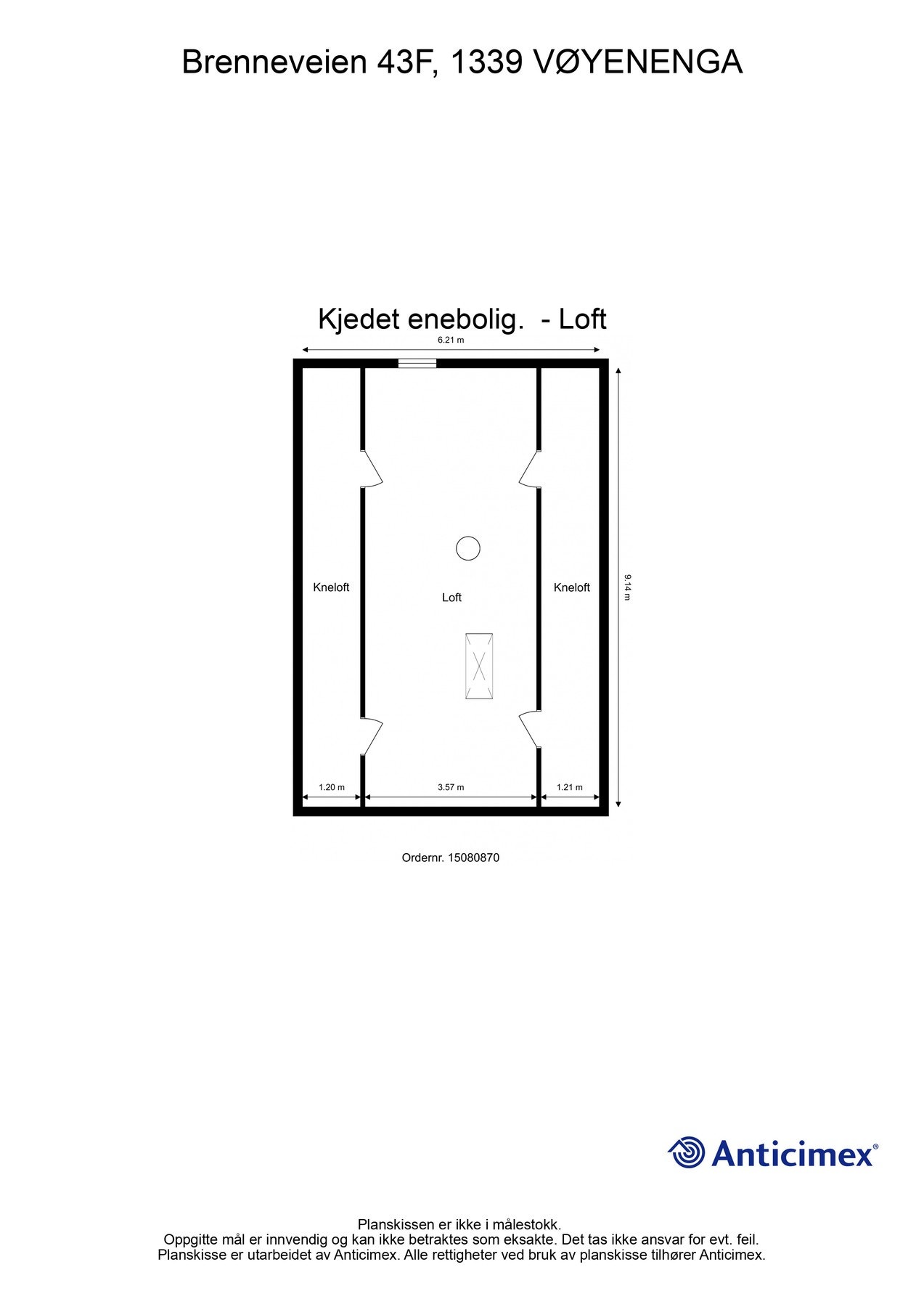 Plantegning loft Galleribilde