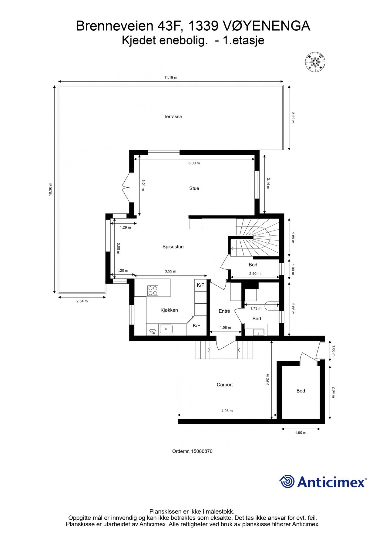 Plantegning 1.etasje Galleribilde