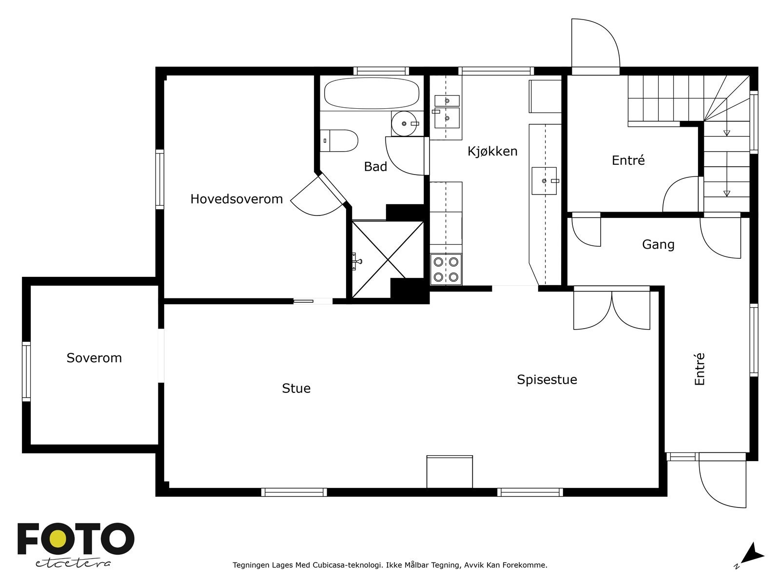 1 etg- veiledende plantegning Galleribilde