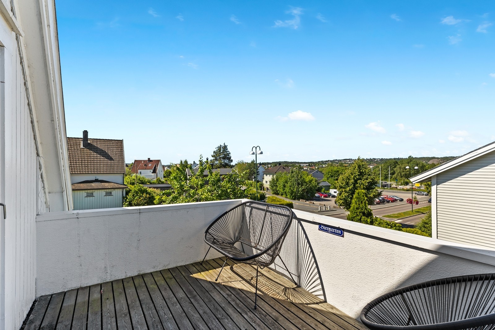 Utsikt fra balkong i 2. etasje Galleribilde