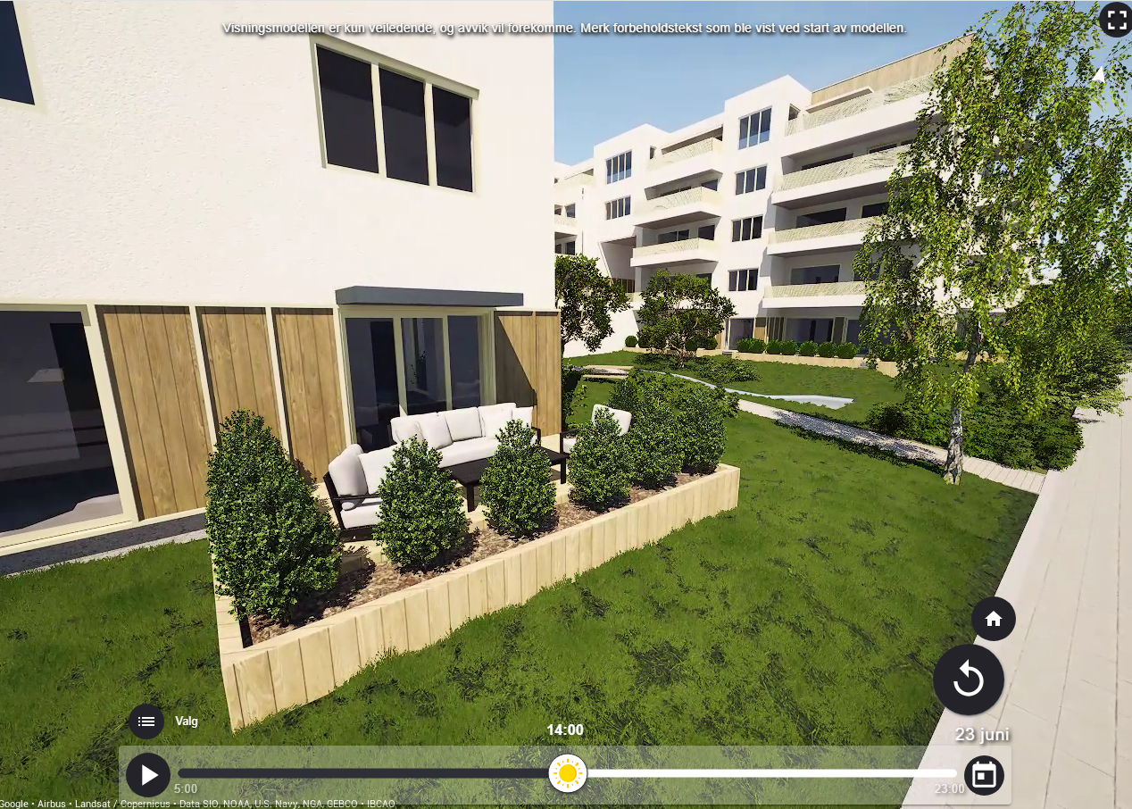 Nyt sommeren på ca. 9,7 kvm terrasse. Galleribilde