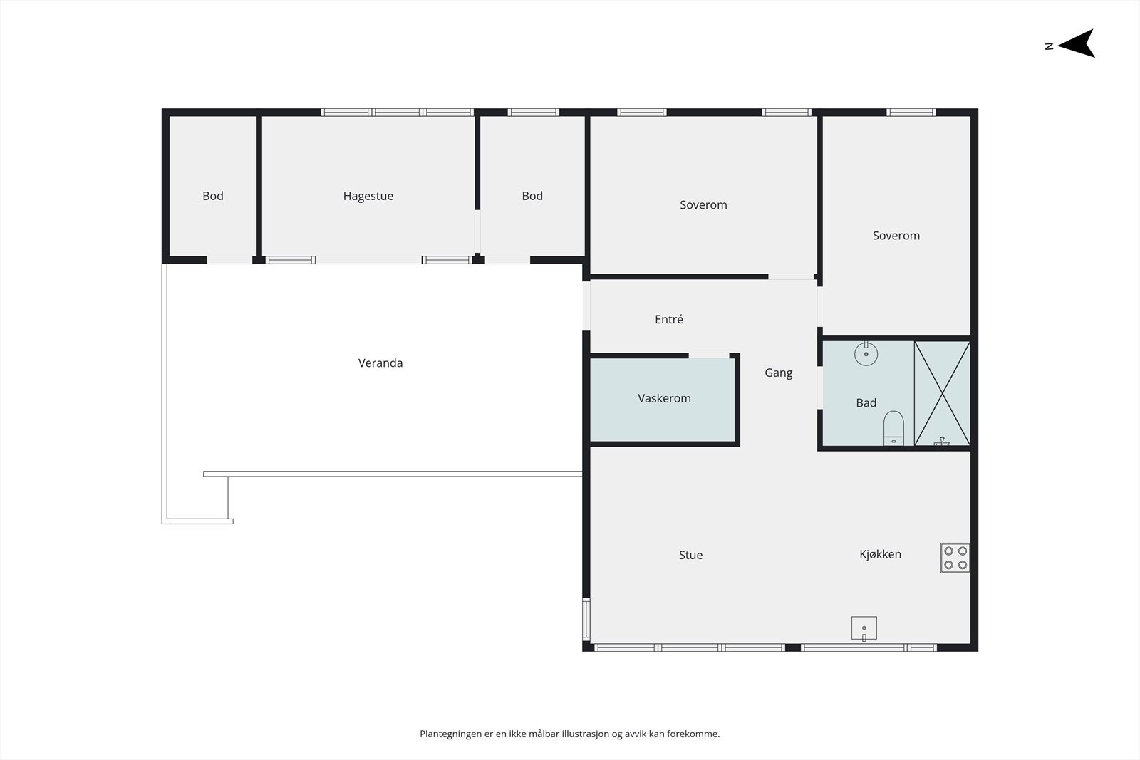 Plantegning Galleribilde