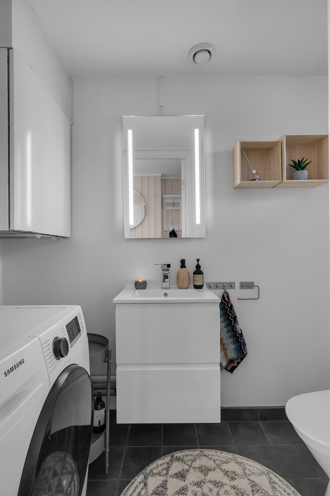 Toalettrommet vad inngangspartiet er svært praktisk Galleribilde