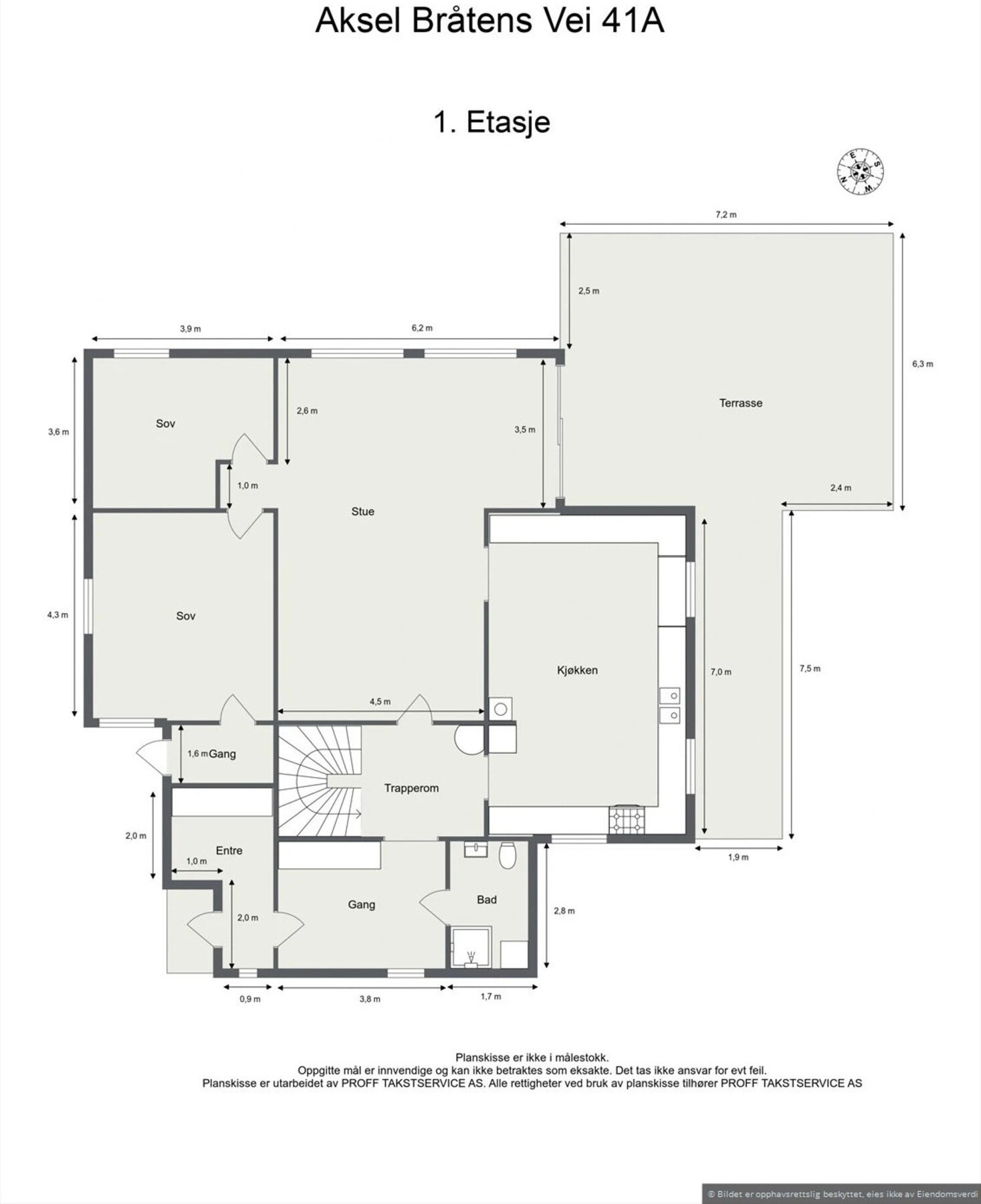 Plantegning 1. Etasje. Galleribilde