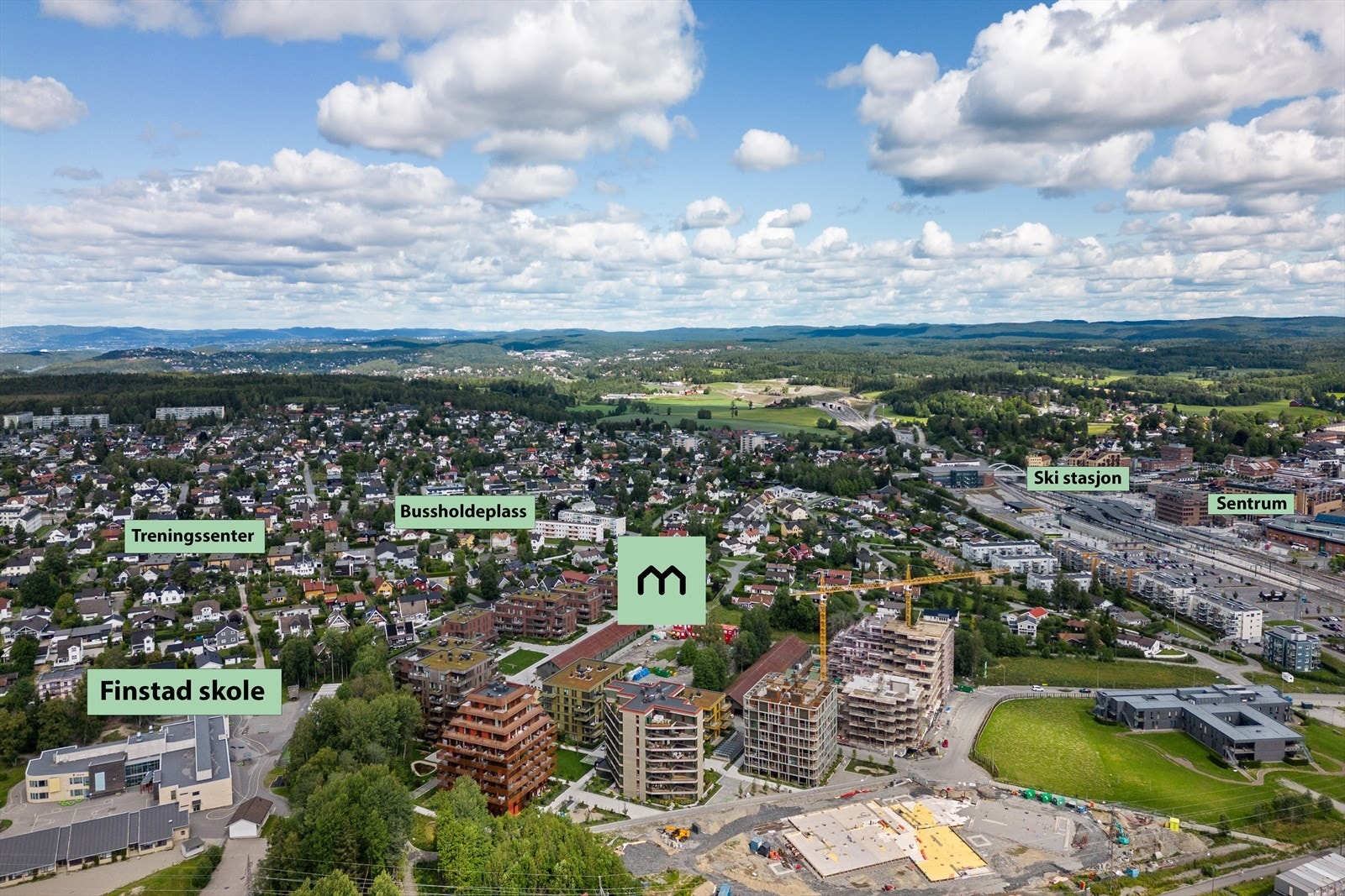 Magasinparken og nærområdet rundt. Galleribilde