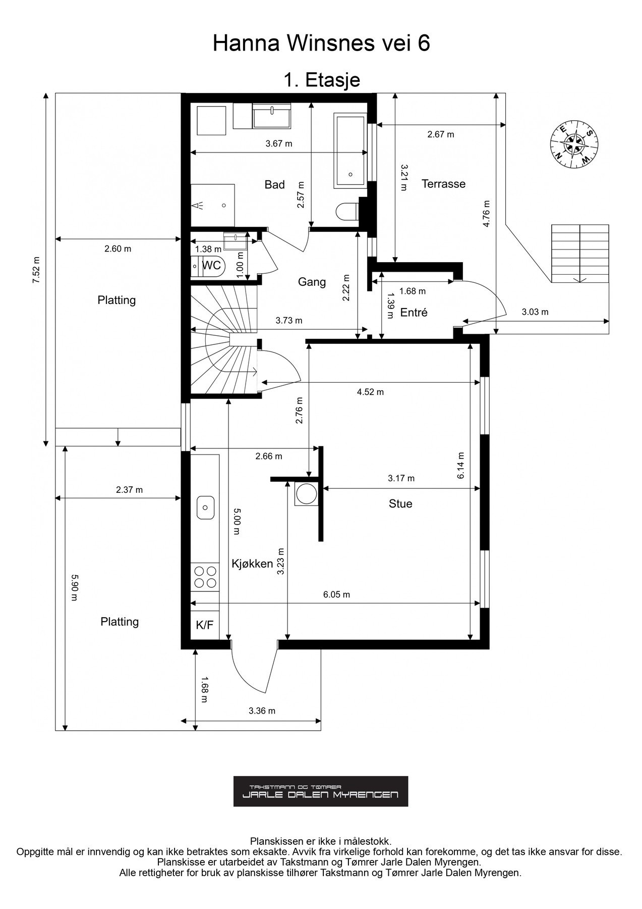 Plantegning 1. etasje. Galleribilde