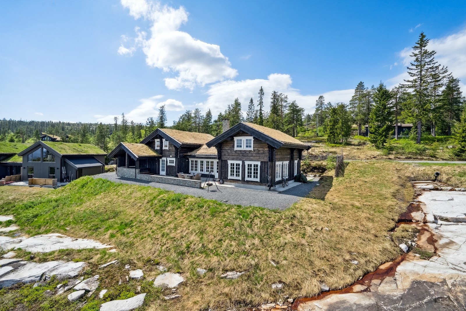 Innholdsrik hytte med 8 soverom - 3 bad - 2 stuer - jacuzzi - badstue og flotte uteområder Galleribilde