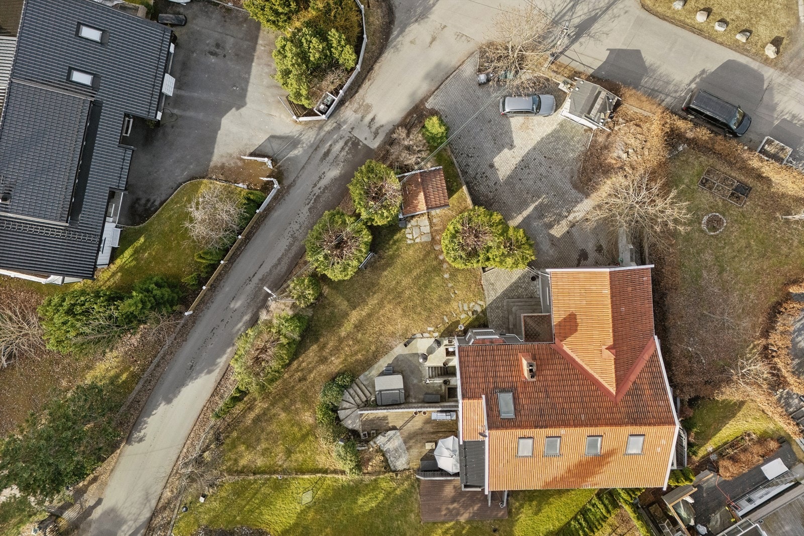 Dronefoto Cappelens vei 7 Galleribilde