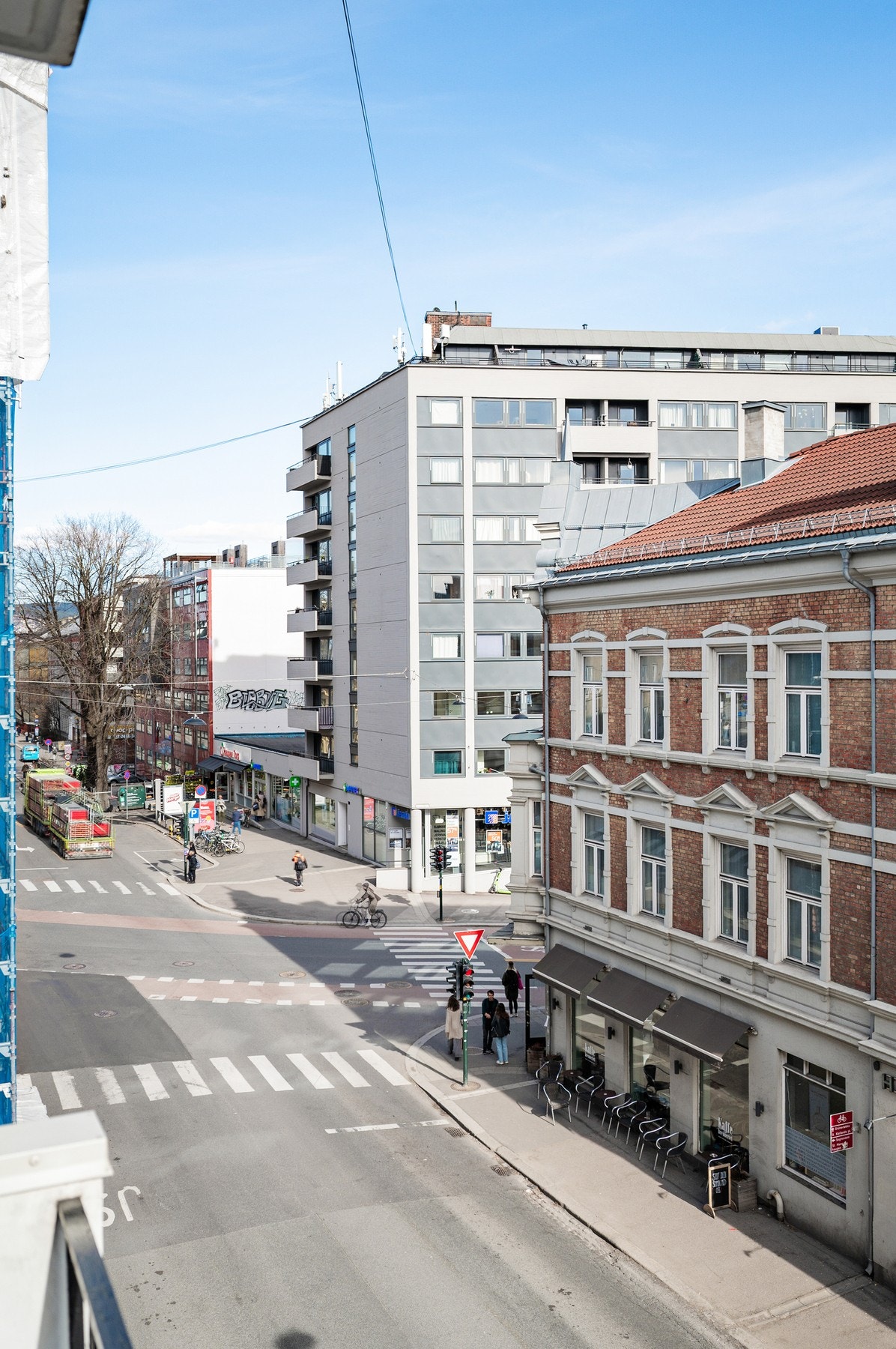 Hyggelig utsyn fra balkongen. Galleribilde