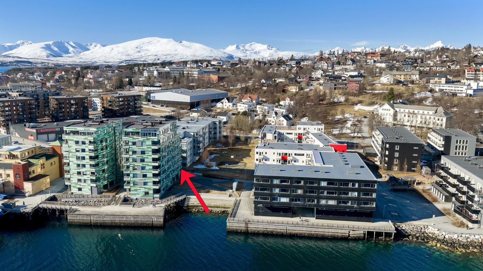 Her vil du/dere bo i et populært område sør på Tromsøya. Galleribilde