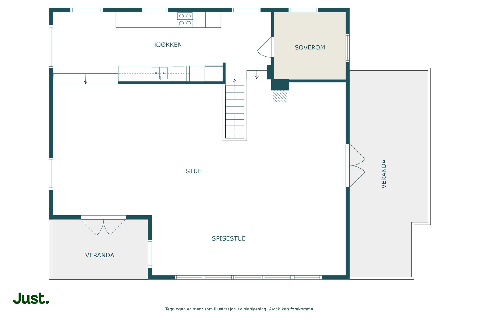 Planskisse 2. etasje. Galleribilde