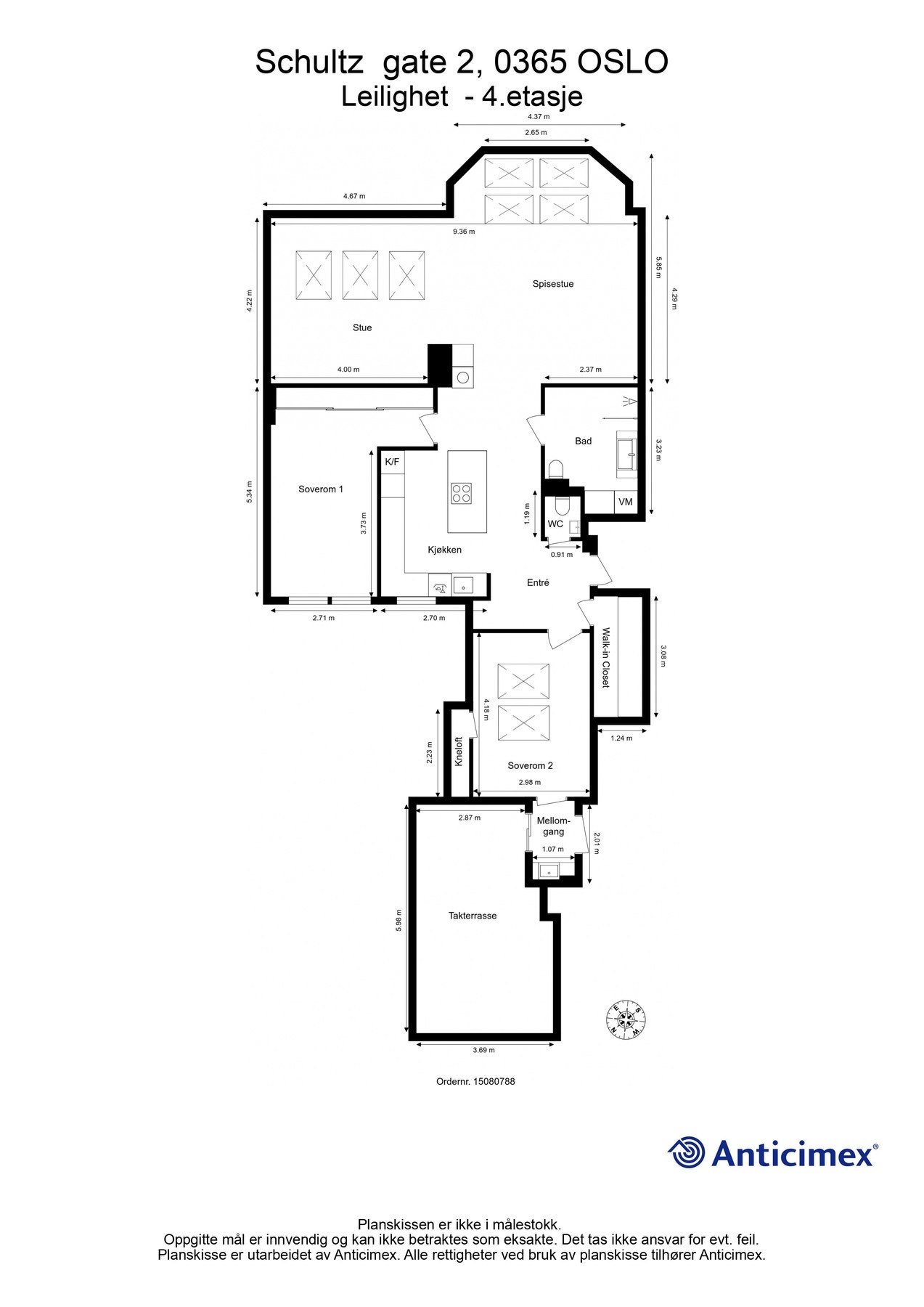 Plantegning: BRA-i 103m2. Galleribilde