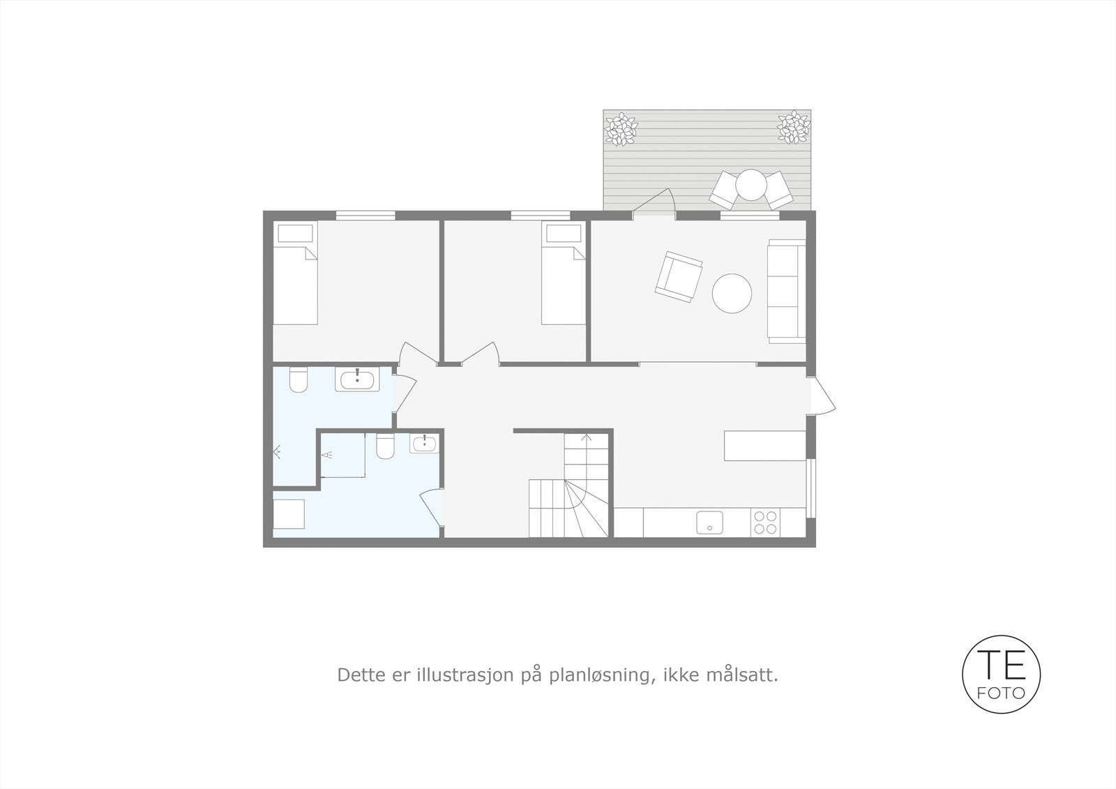 Plantegning 1. Etasje Galleribilde