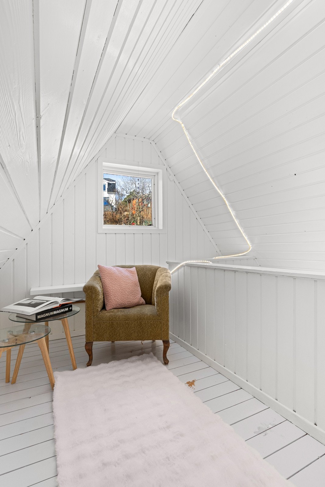 Innredet rom på loft er ikke godkjent for varig opphold. Galleribilde