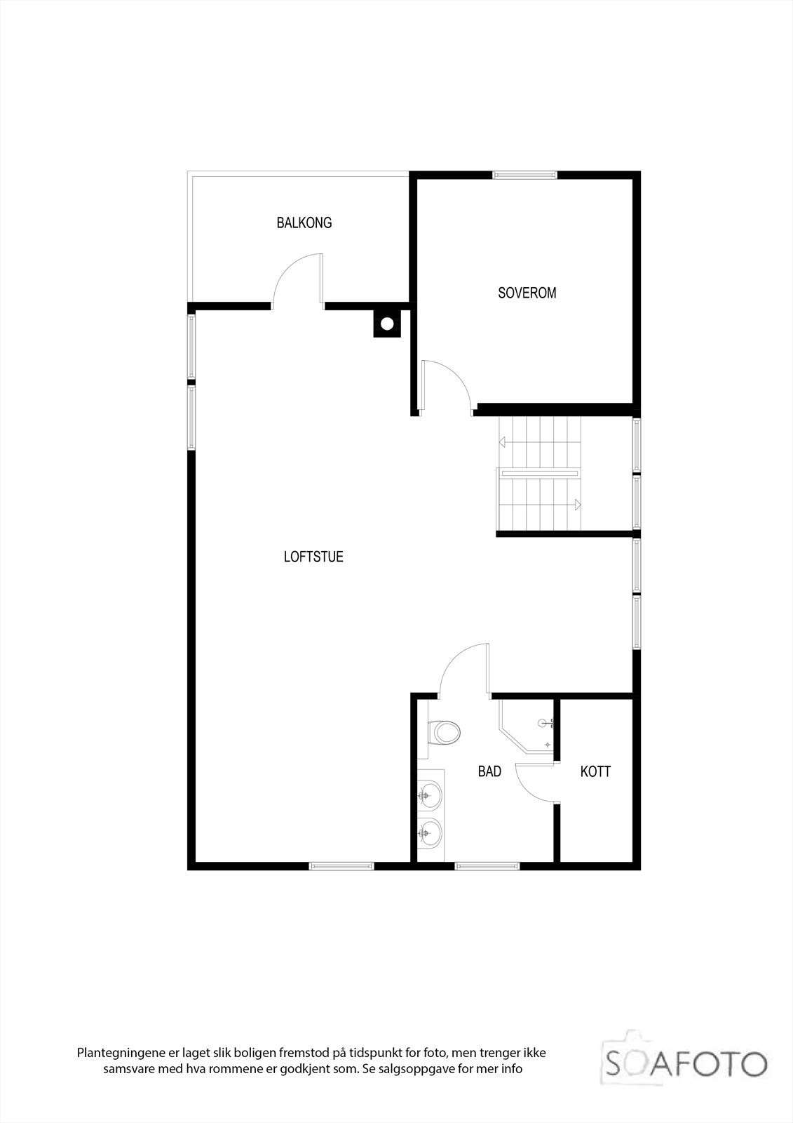 Planløsning 2. etasje Galleribilde