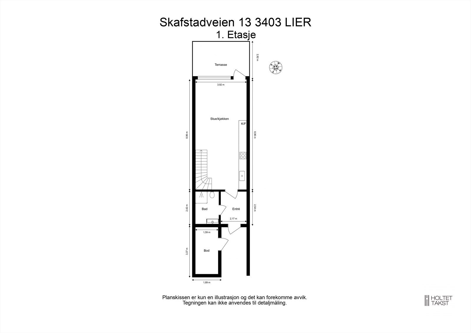 Plantegning 1. etasje Galleribilde