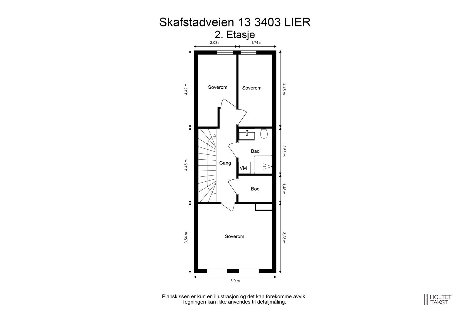 Plantegning 2. etasje Galleribilde