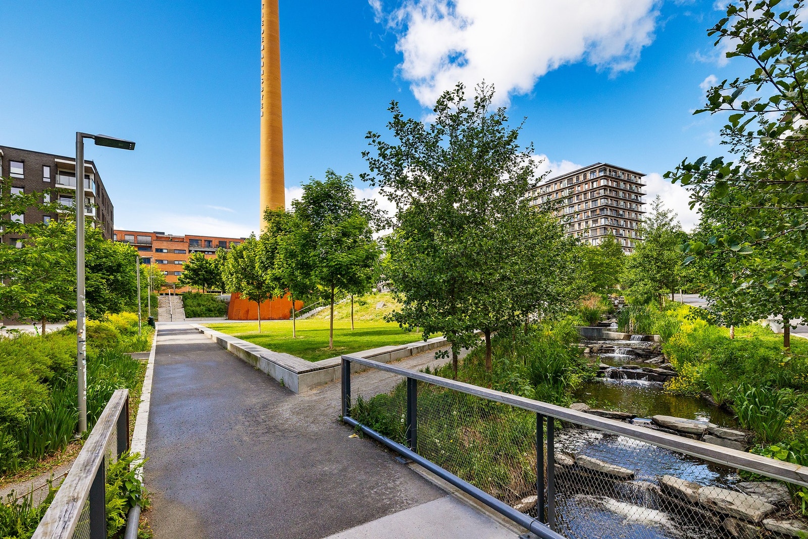 Tiedemannsparken er i umiddelbar nærhet. Galleribilde