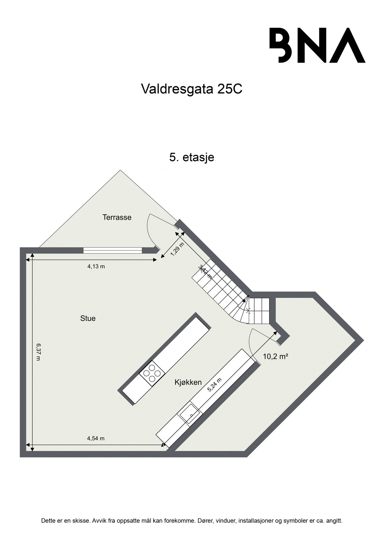 Plantegning 5 - etasje Galleribilde