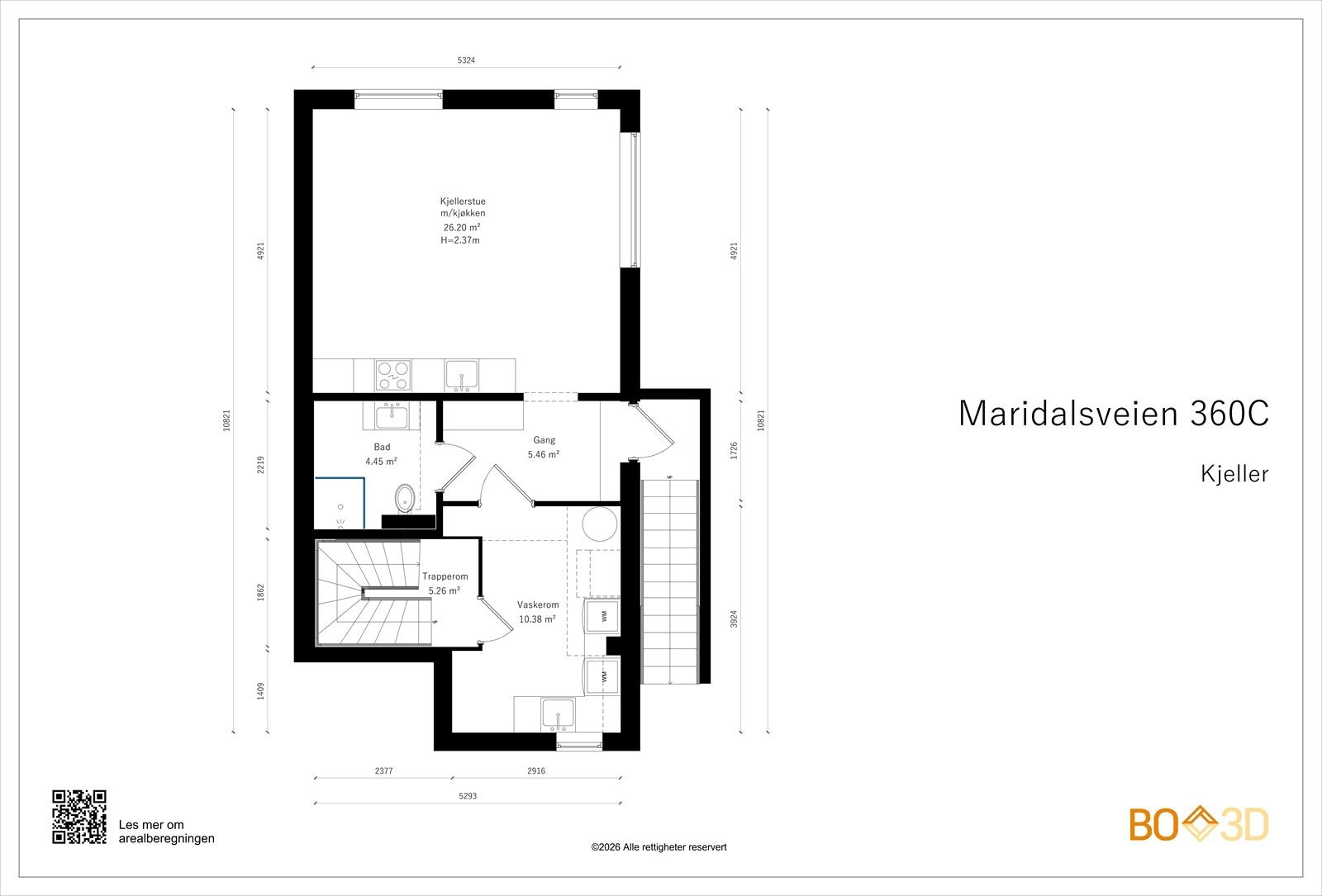 Plantegning kjeller Galleribilde