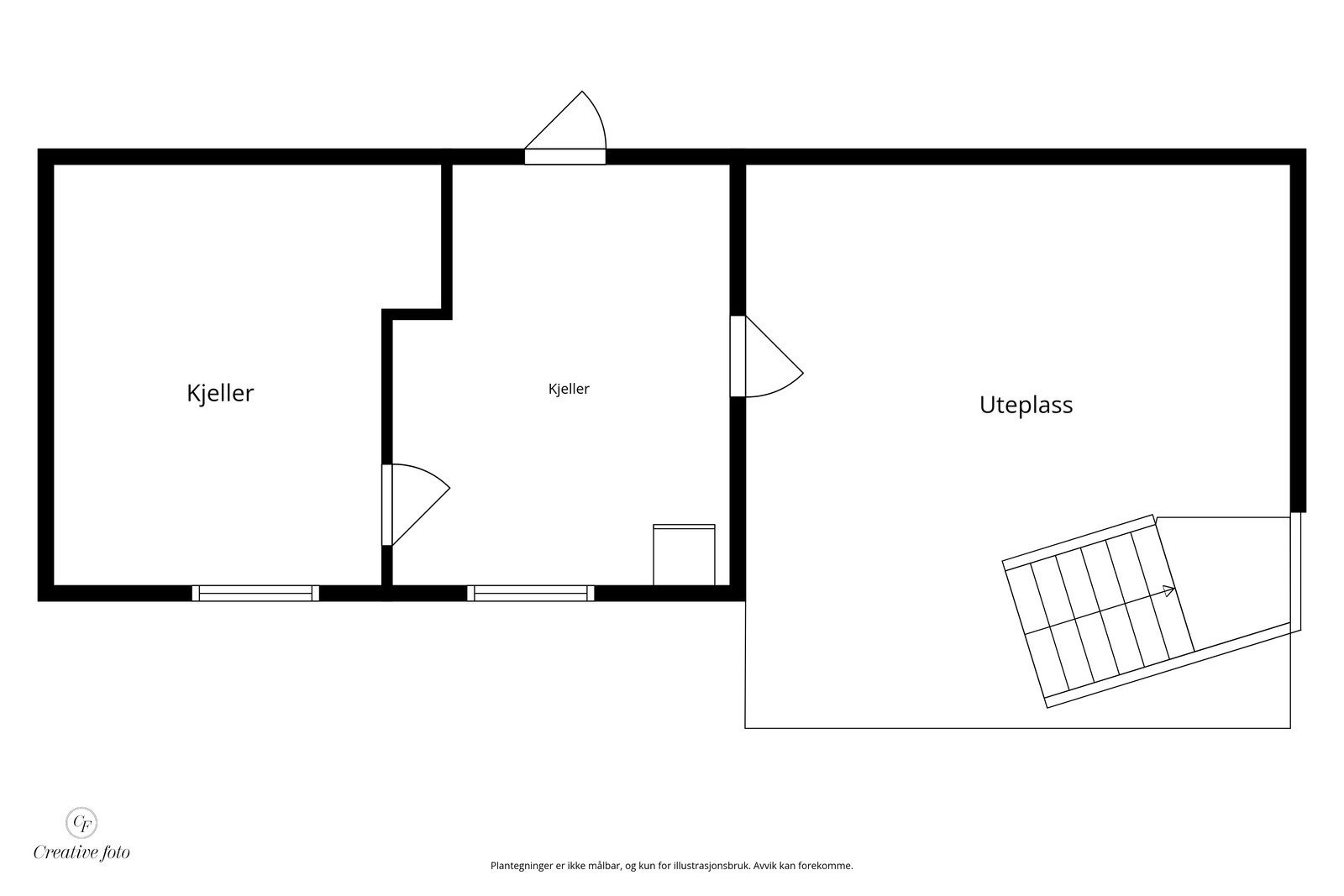 Plantegning kjeller. Galleribilde