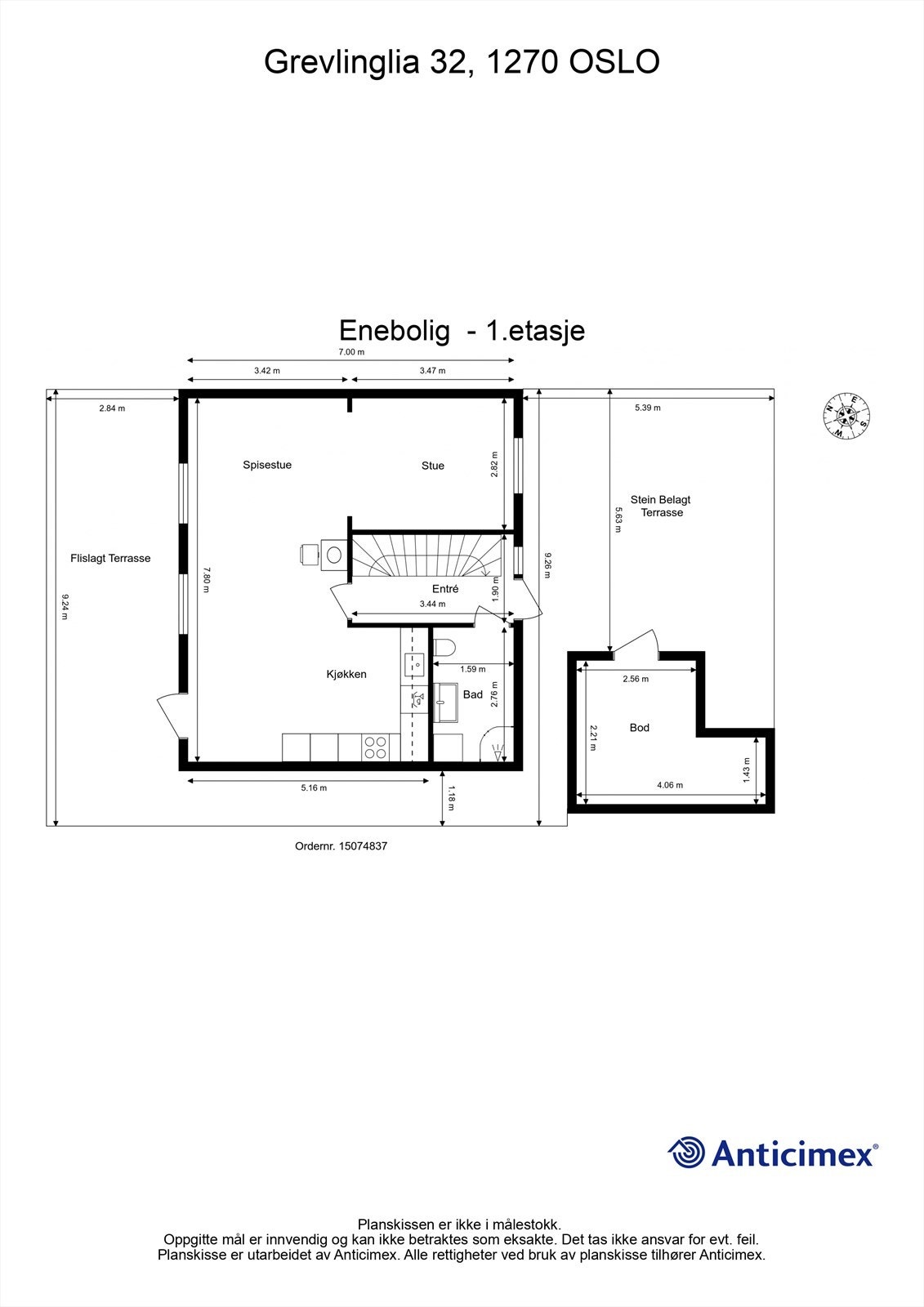 Plantegning 1. etasje- velkommen inn! Galleribilde