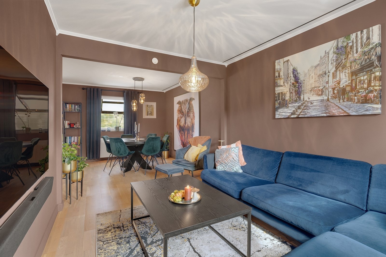 Rommets utforming gir naturlig plassering av de ulike sonene. Galleribilde