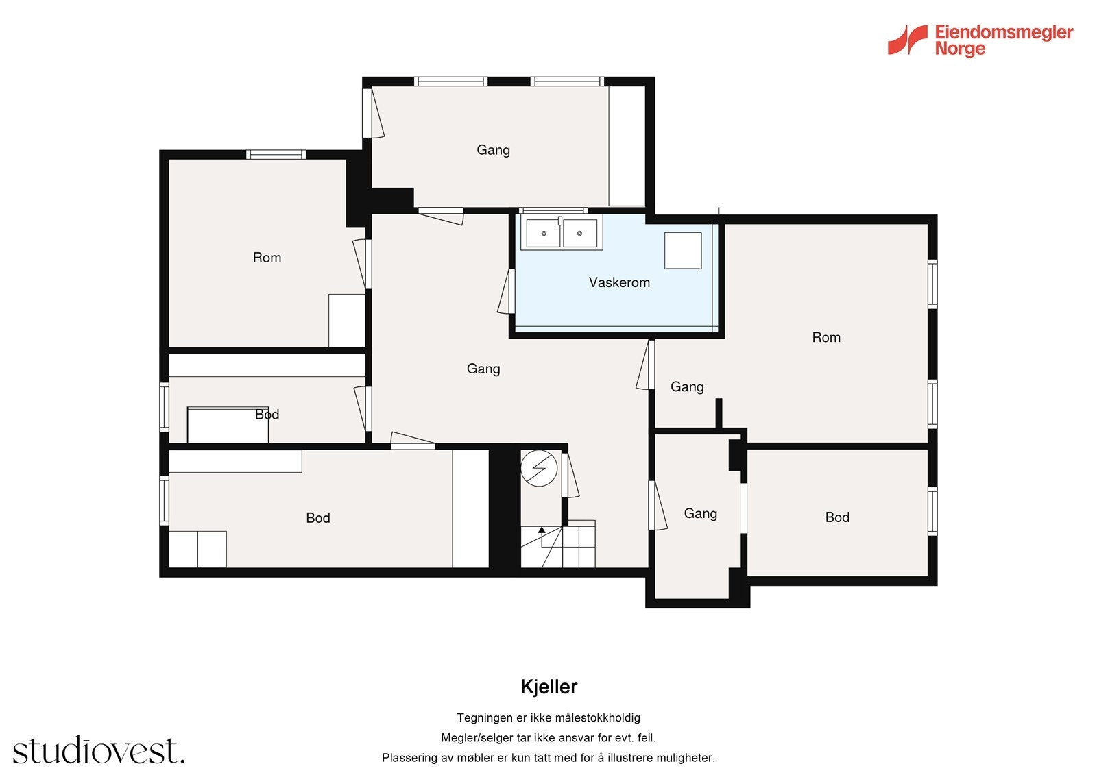 Plantegning kjeller Galleribilde