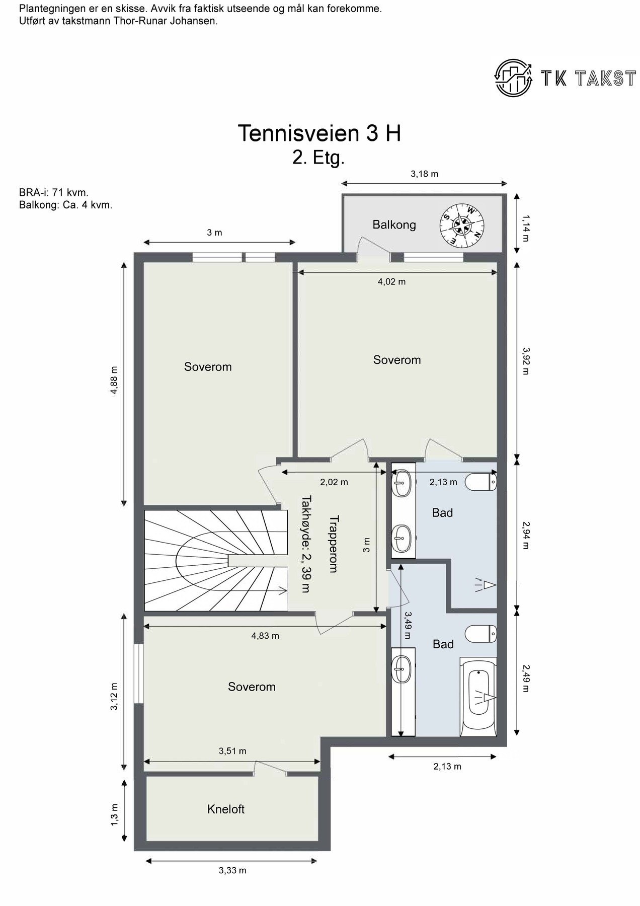 Plantegning 2.etasje Galleribilde
