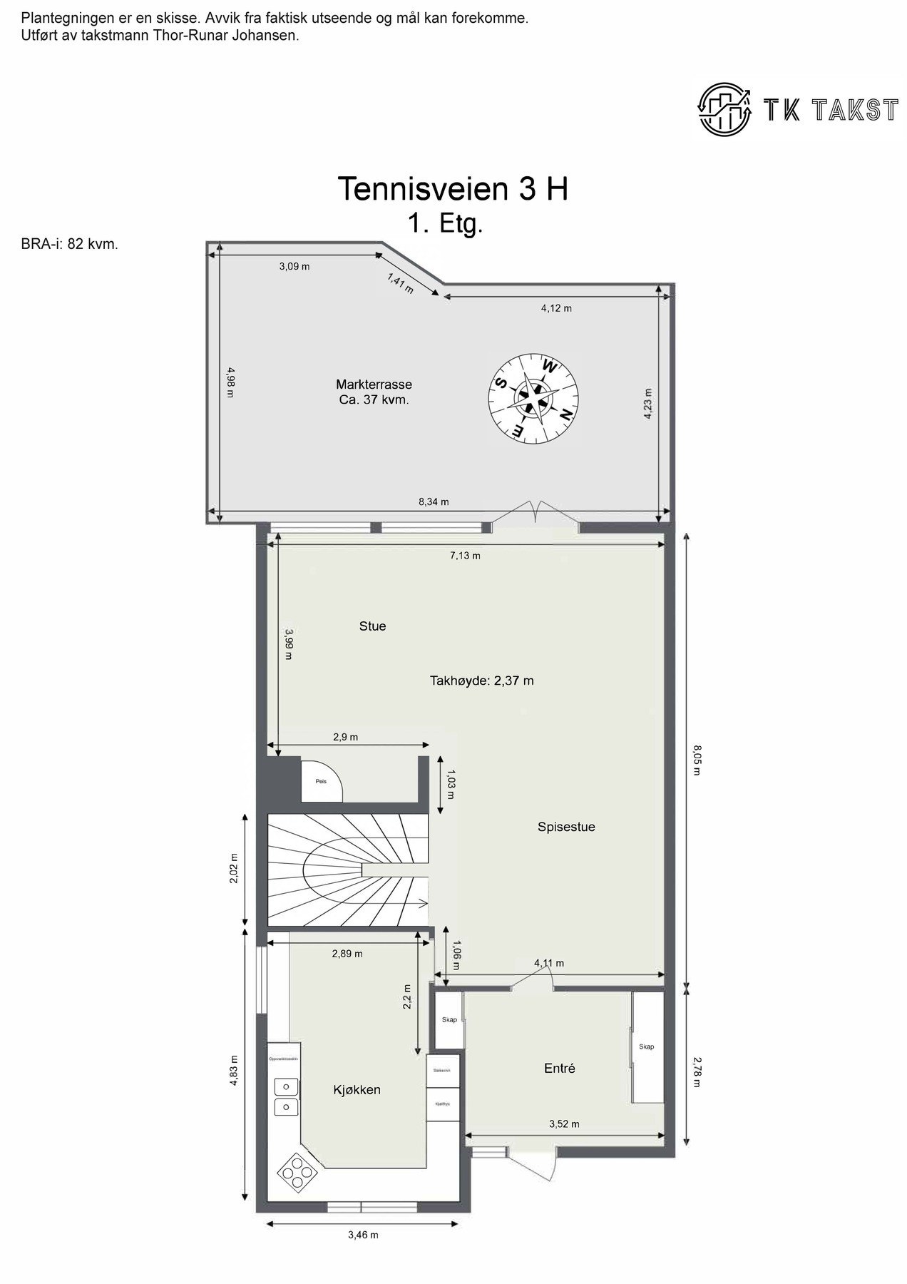 Plantegning 1.etasje Galleribilde