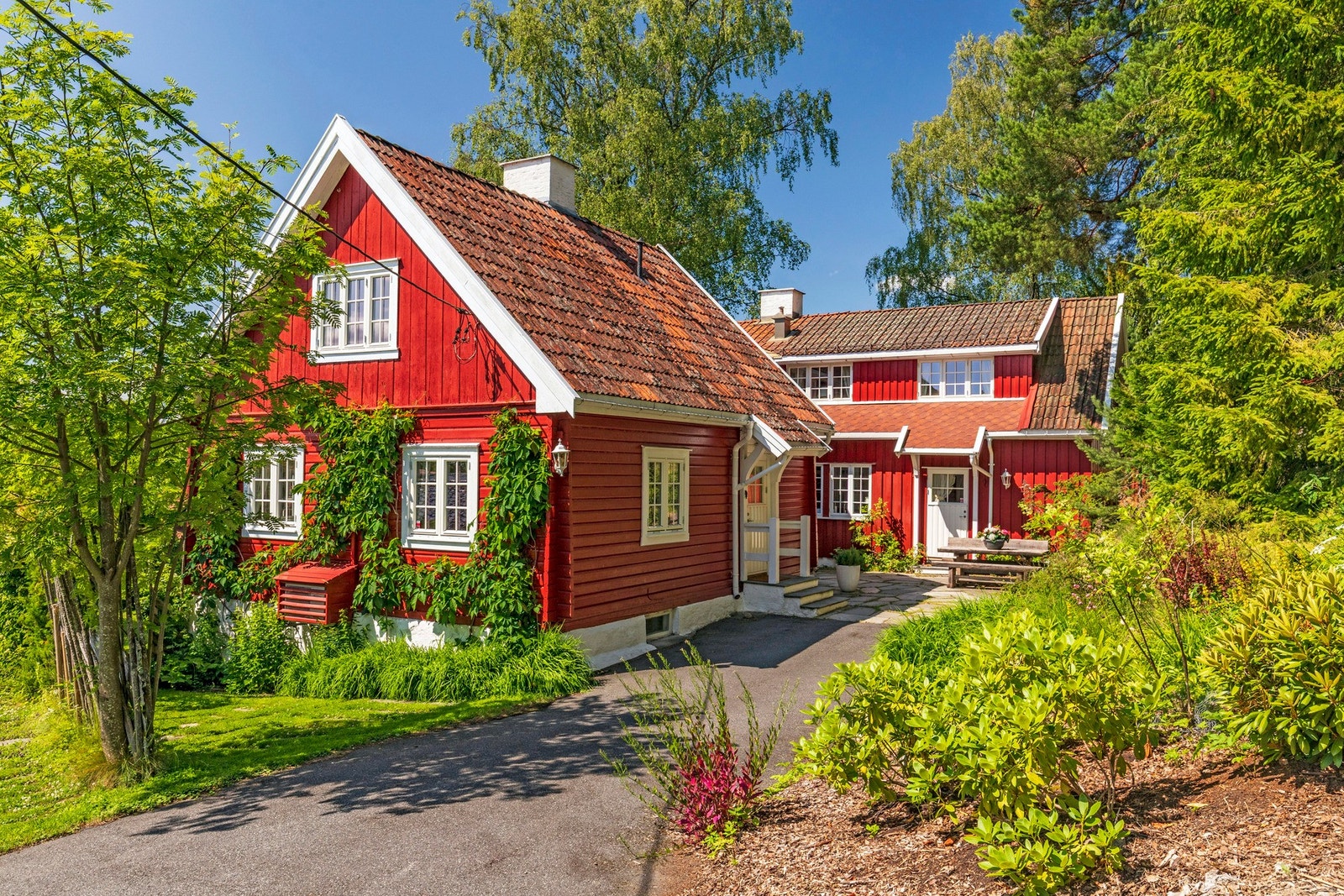 Unik og sjarmerende enebolig/generasjonsbolig med dobbelgarasje. Galleribilde