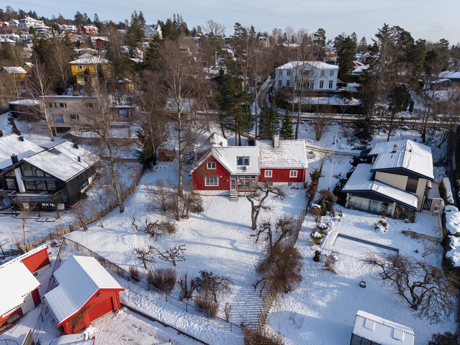 Dronefoto. Galleribilde