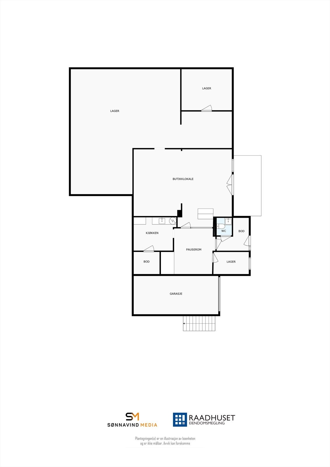 2D Plantegning | 1. Etasje Galleribilde