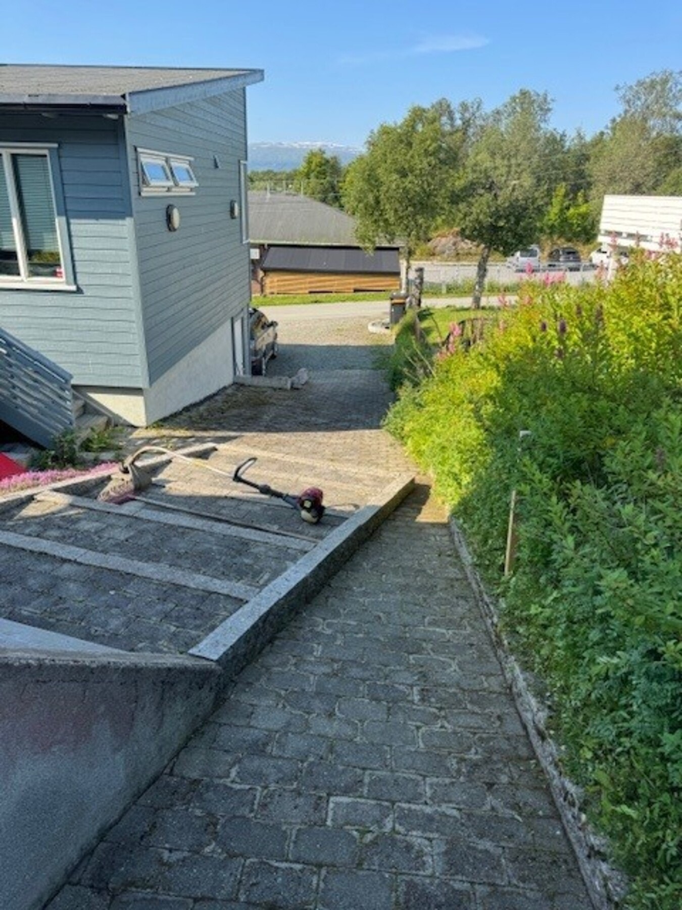 Oppkjørsel - parkeringsplass og adkomstvei Galleribilde