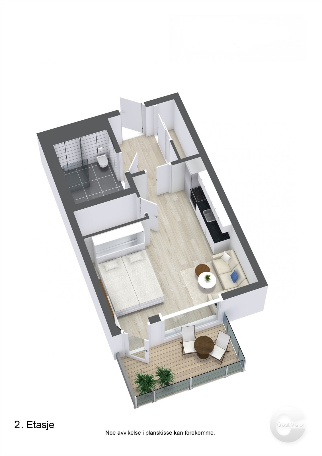 Planteikning 3D Galleribilde