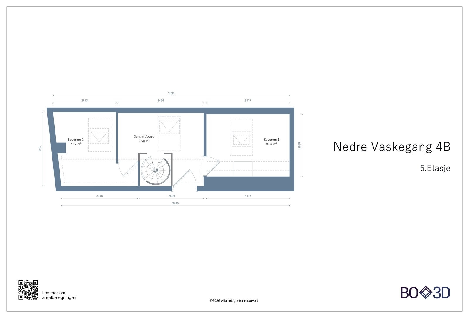 Plantegning 5.Etasje Galleribilde