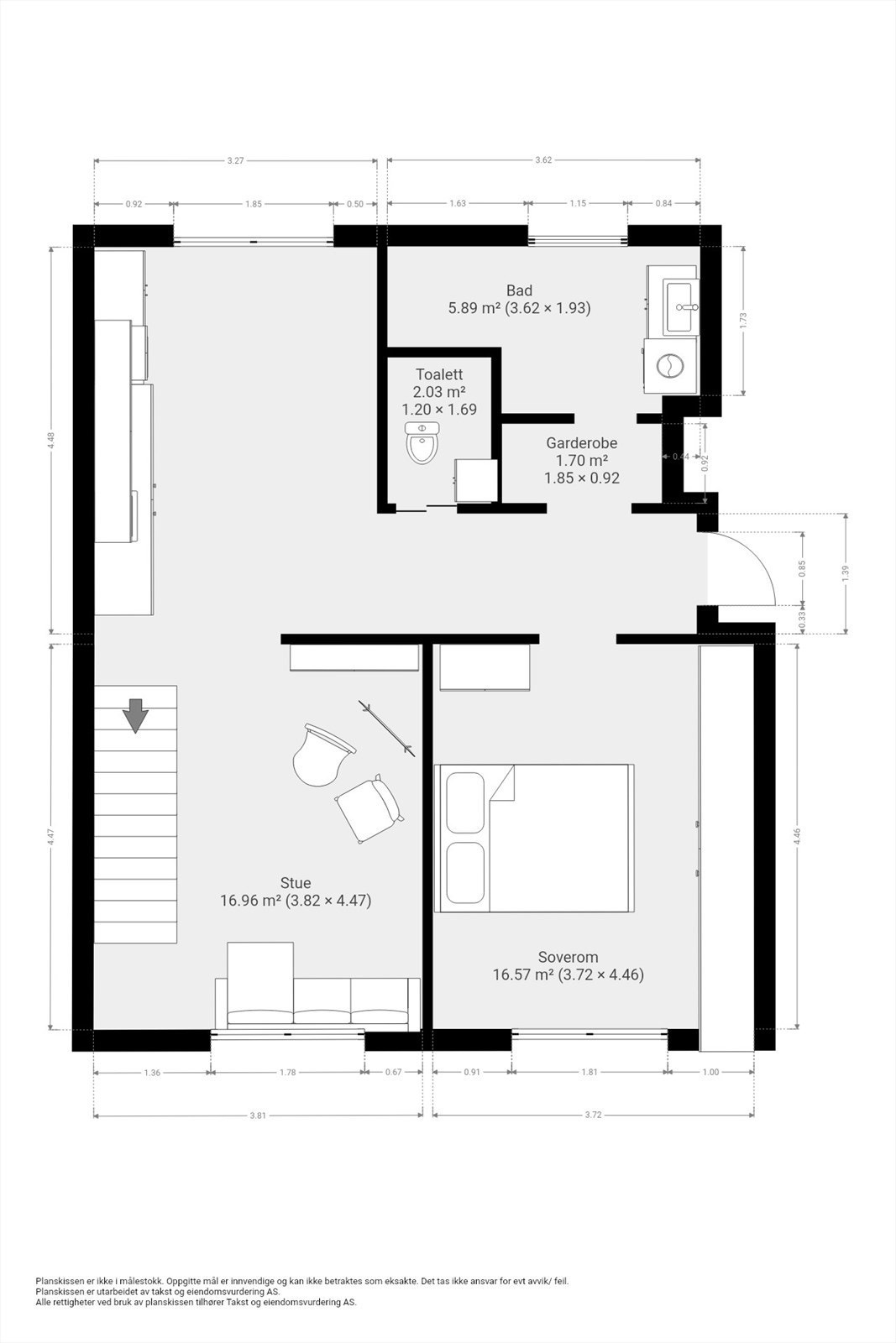 Planskisse - 1. etasje Galleribilde
